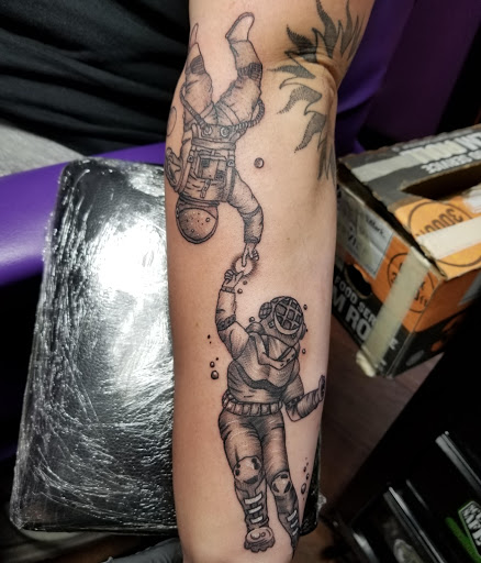 Explore finger tattoo ideas for females, creative tattoo ideas in Easley, available at Peach Pit Tattoo