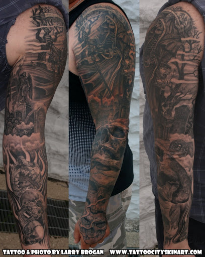 Explore card tattoo ideas, creative tattoo ideas in Lockport, available at Tattoo City by Larry Brogan