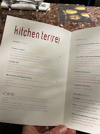 Restaurant Kitchen Ter(re) à Paris (le menu)