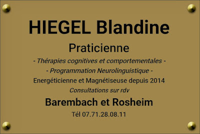 Blandine Hiegel Energéticienne depuis 2014 - Praticienne TCC - PNL - Enseignante énergétique - LaHoChi - Magnétisme à Barembach