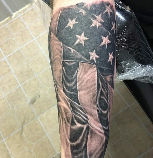 Find best full sleeve tattoo ideas for your next unique tattoo in Norman at Out of line tattoo
