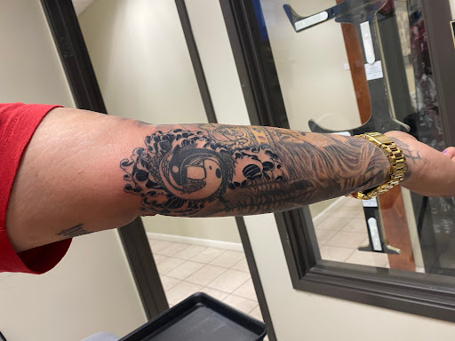 Explore sternum tattoo ideas for females, creative tattoo ideas in San Marcos, available at Locally Famous Tattoo