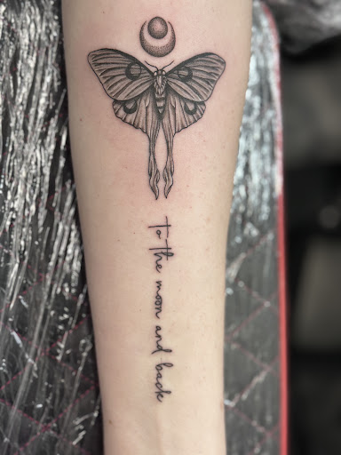 Explore female forearm tattoo ideas, creative tattoo ideas in Rowlett, available at Fresh Image Tattoo Studios
