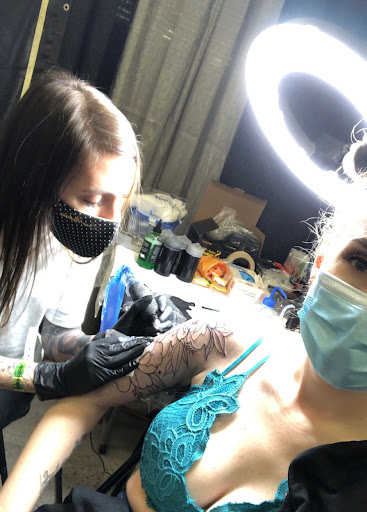 Explore beagle tattoo ideas, creative tattoo ideas in Fort Wayne, available at Attraction Tattoos