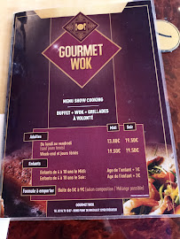 Carte du Gourmet wok à Trégueux