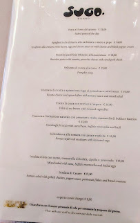 Menu du Sugo Milano - Duomo à Milan