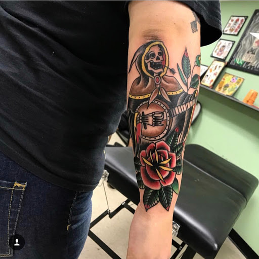 Explore ares tattoo ideas, creative tattoo ideas in Wilmington, available at Lost Harbor Tattoo