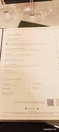 Restaurant Le Gaglio à Nice (le menu)