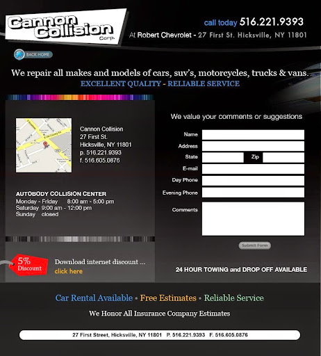 Auto Body Shop «Cannon Collision», reviews and photos, 27 1st St, Hicksville, NY 11801, USA