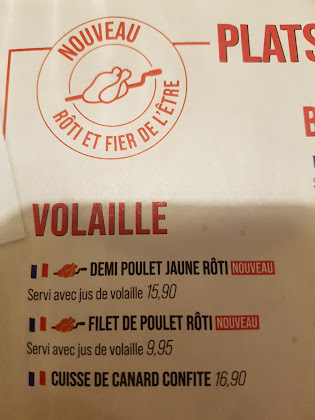menu du Restaurant de grillades à la française Courtepaille à Limoges