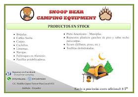Snoop Bear Camping Equipment