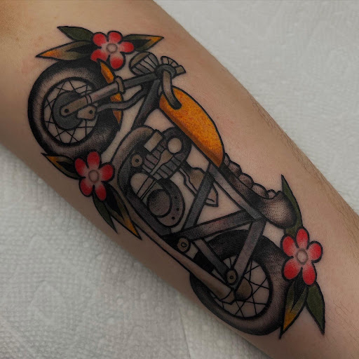 Explore cover up tattoo ideas leg, creative tattoo ideas in Boston, available at Good Faith Tattoos