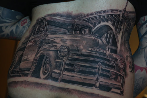 Explore double heart tattoo ideas, creative tattoo ideas in Fountain Valley, available at Lowrider Tattoo Studios