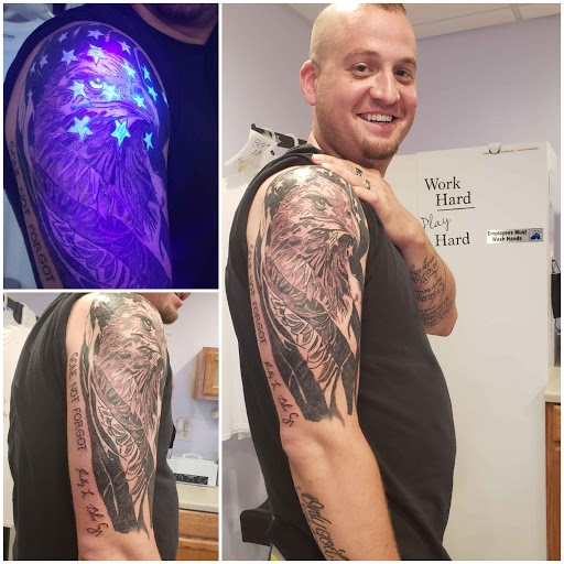 Explore foodie tattoo ideas, creative tattoo ideas in Davis, available at SIX GUN SOUND TATTOO