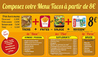 PAPRIKA TACOS : FAST FOOD - SNACK - RESTAURANT - Tacos. Kebab.Burger.Panini. Salade.Frites.Boissons. Dessert. à Royan menu