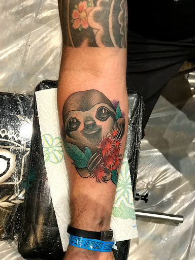 Explore polar bear tattoo ideas, creative tattoo ideas in Tallmadge, available at Killjoy tattoo