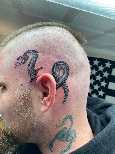 Explore background ideas for sleeve tattoos, creative tattoo ideas in Hudson Falls, available at ALTERED ADDICTION TATTOOS