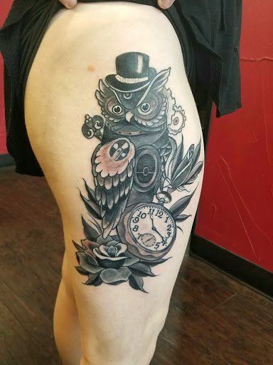 Explore blessed neck tattoo ideas, creative tattoo ideas in Rowlett, available at Fresh Image Tattoo Studios
