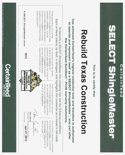 Roofing Contractor «Rebuild Texas Roofing Dallas», reviews and photos, 117 Hillside Dr, Lewisville, TX 75057, USA