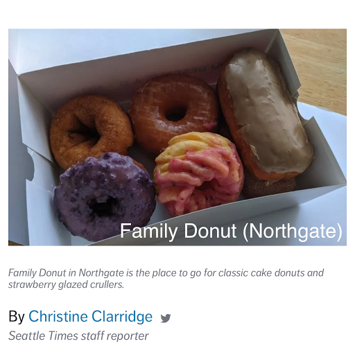 Donut Shop «Family Donut Shop», reviews and photos, 2100 N Northgate Way, Seattle, WA 98133, USA