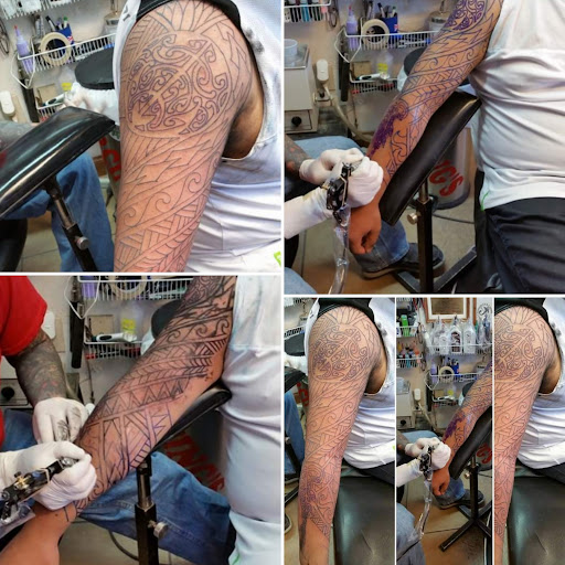 Explore hand and wrist tattoo ideas, creative tattoo ideas in Elko, available at Tom Custom Tattoos and Body Piercing Studio