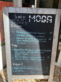 Restaurant MOGA à Marseille (le menu)