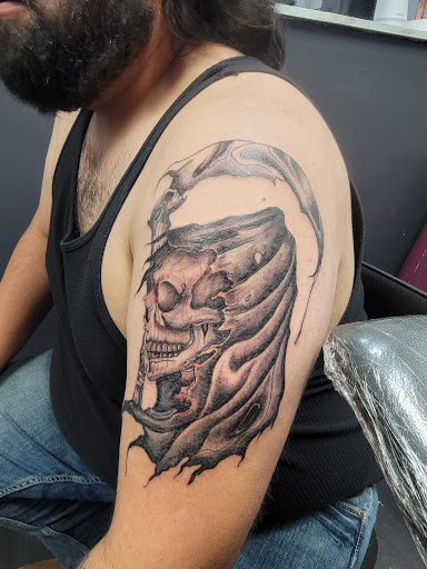 Explore inside elbow tattoo ideas, creative tattoo ideas in Modesto, available at The Tattoo Shop