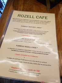 Crêperie Rozell Café à Paris menu