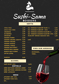 Carte du Restaurant Sushi-Sama à Fougères