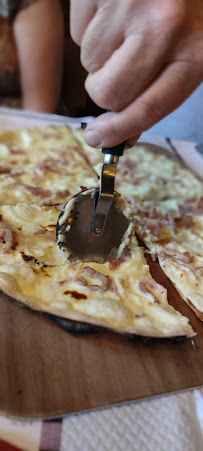 Tarte flambée du Restaurant de spécialités alsaciennes Restaurant A L' Aigle à Pfulgriesheim - n°4