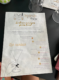 Restaurant Mamie Chérie à Paris - menu / carte
