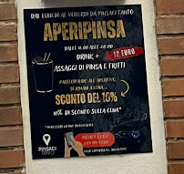 Pinsaci Tanto à Rome menu