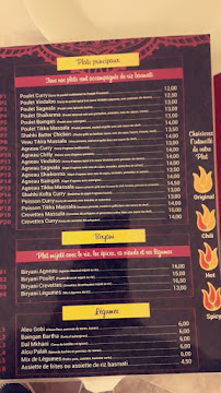 Shahhi Mahal à Thionville menu