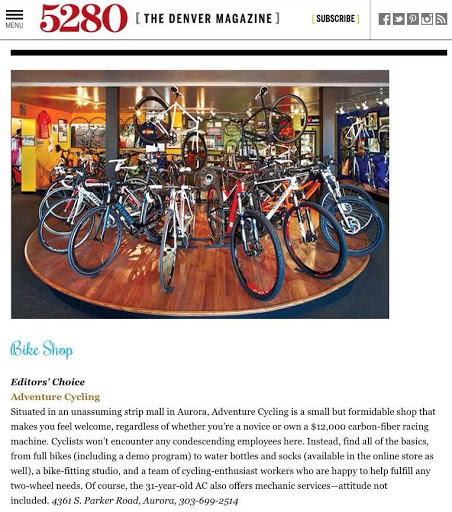 Clothing Store «Adventure Cycling», reviews and photos, 4361 S Parker Rd, Aurora, CO 80015, USA