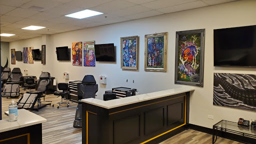 Explore astronomy tattoo ideas, creative tattoo ideas in Lombard, available at New Hope Tattoo