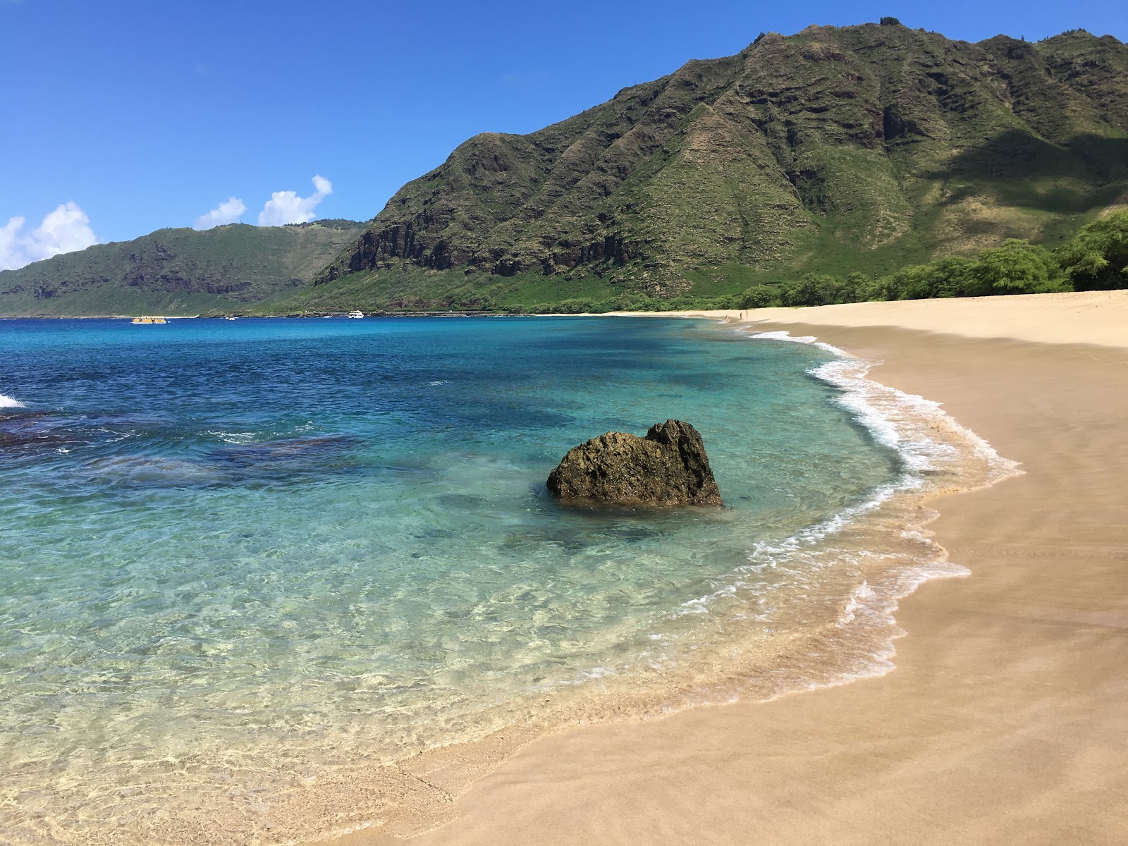 Photo of Mākua Beach with turquoise pure water surface