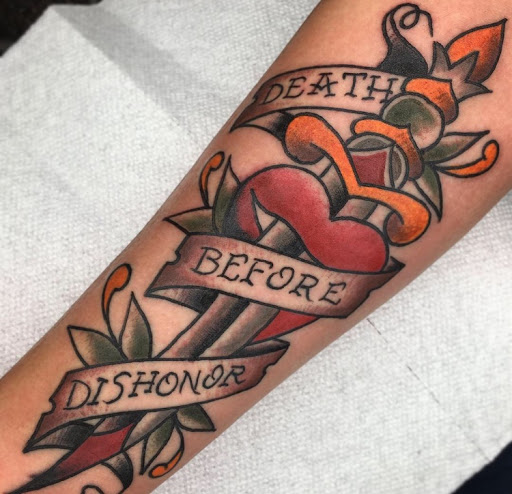 Explore cover up tattoo ideas for chest, creative tattoo ideas in Atlanta, available at Big Cat Tattoo