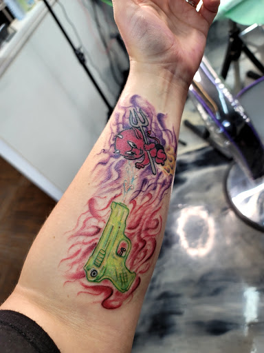 Explore harry potter tattoo ideas, creative tattoo ideas in Jasper, available at Electric Graffiti Tattoo Studio LLC