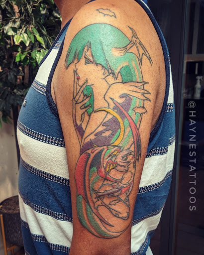 Explore tattoo on bicep ideas, creative tattoo ideas in Carbondale, available at Bonedale Tattoo