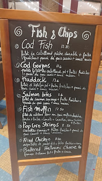 Menu / carte de Malins Fish and Chips à Paris