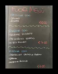 Carte du La Piadina della Teresina à Cesenatico