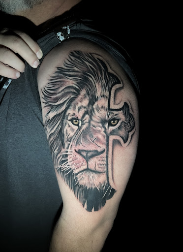 Explore black king tattoo ideas, creative tattoo ideas in Silver City, available at Independent Ink Tattoo