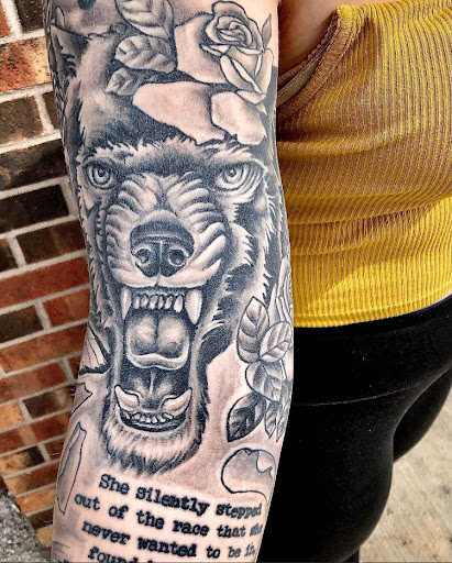 Explore wanderlust tattoo ideas, creative tattoo ideas in Stevens Point, available at Black Rabbit Tattooing