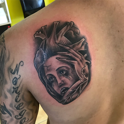 Explore cauldron tattoo ideas, creative tattoo ideas in Brownsville, available at Sagrado Corazon Tattoo Studio