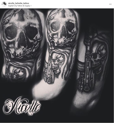 Explore witchcraft tattoo ideas, creative tattoo ideas in Concord, available at Capital City Tattoo LLC