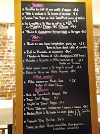 Restaurant La Grange d'Aubry à Aubry-du-Hainaut (le menu)