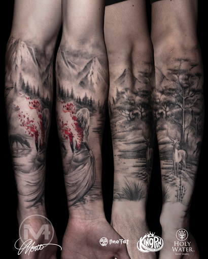 Explore tattoo ideas for men's shoulders, creative tattoo ideas in Greenwood, available at Vault 74 Tattoo, LLC