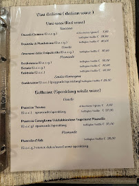 Carte du Tosca Bistrot à Monterosso al Mare