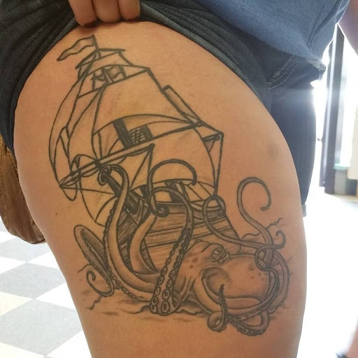 Explore tattoo ideas baseball, creative tattoo ideas in Emporia, available at Mauds Tattoo Company