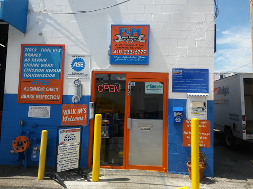 Auto Repair Shop «F & M Auto Repair», reviews and photos, 3125 Frederick Ave, Baltimore, MD 21229, USA